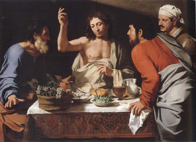CAVAROZZI, Bartolomeo The meal in Emmaus Norge oil painting art